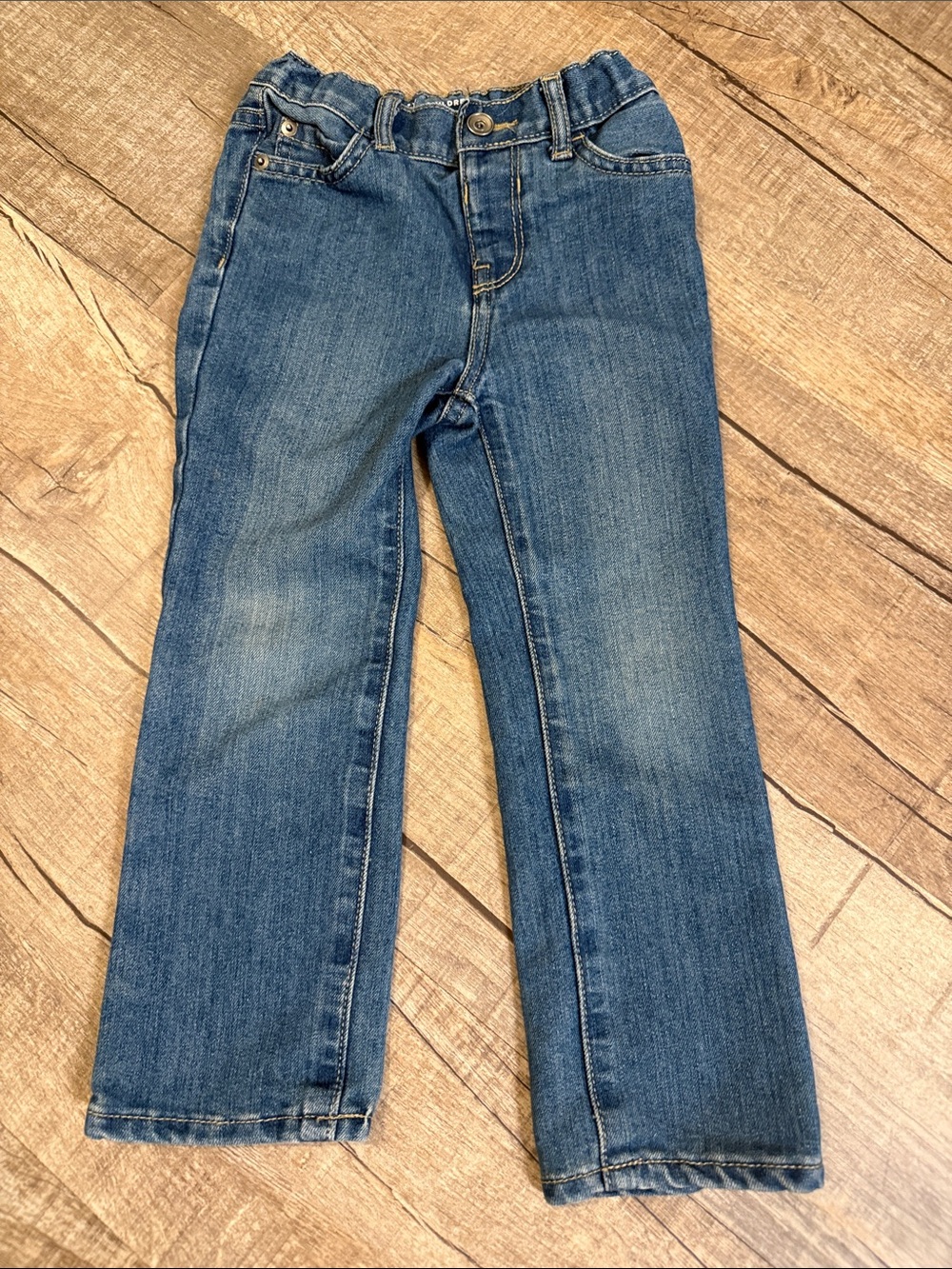5/$15 Place Kids Straight-Leg Jeans in Blue Denim size 4T